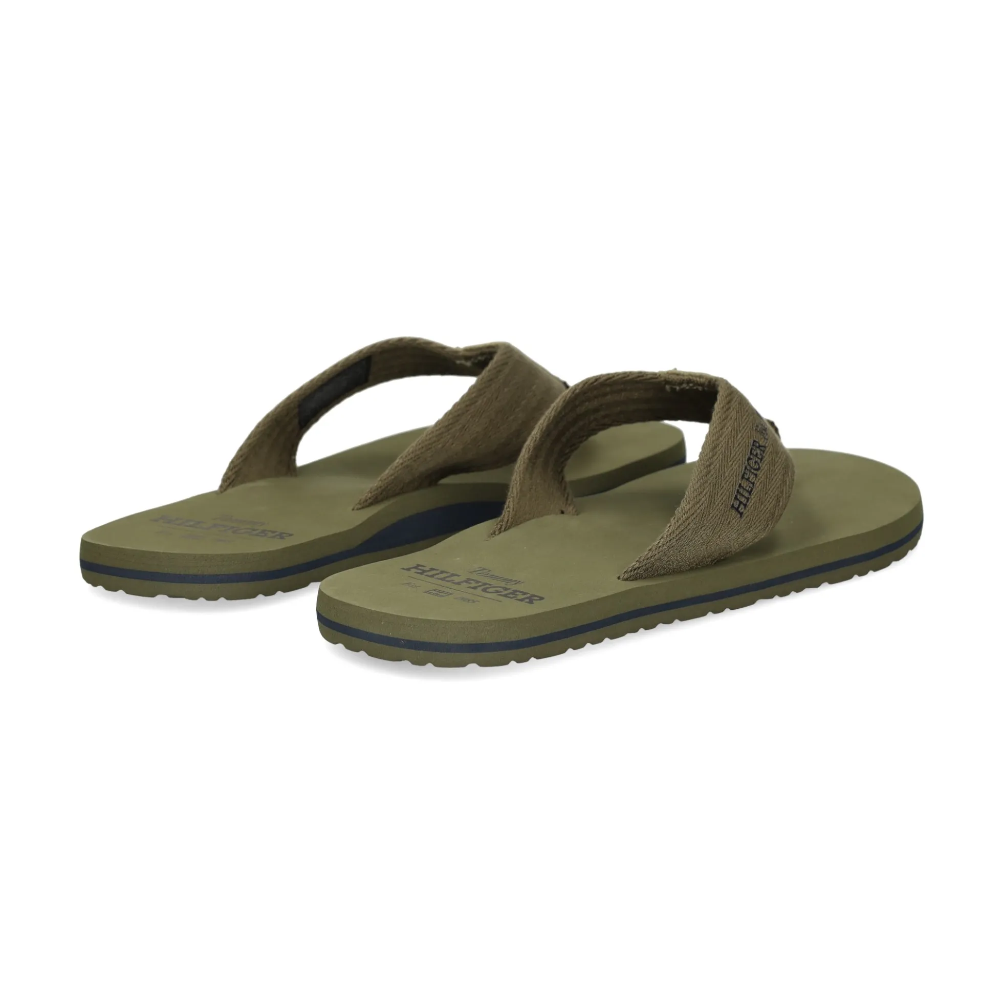 TOMMY HILFIGER Chanclas de Hombre FM0FM05339 RBN ARMY GREEN