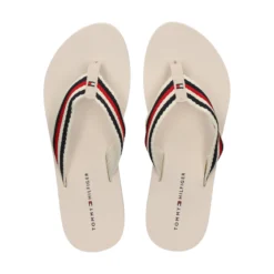 TOMMY HILFIGER Chanclas de Mujer FW0FW07147 AF4 FEATHER WHI