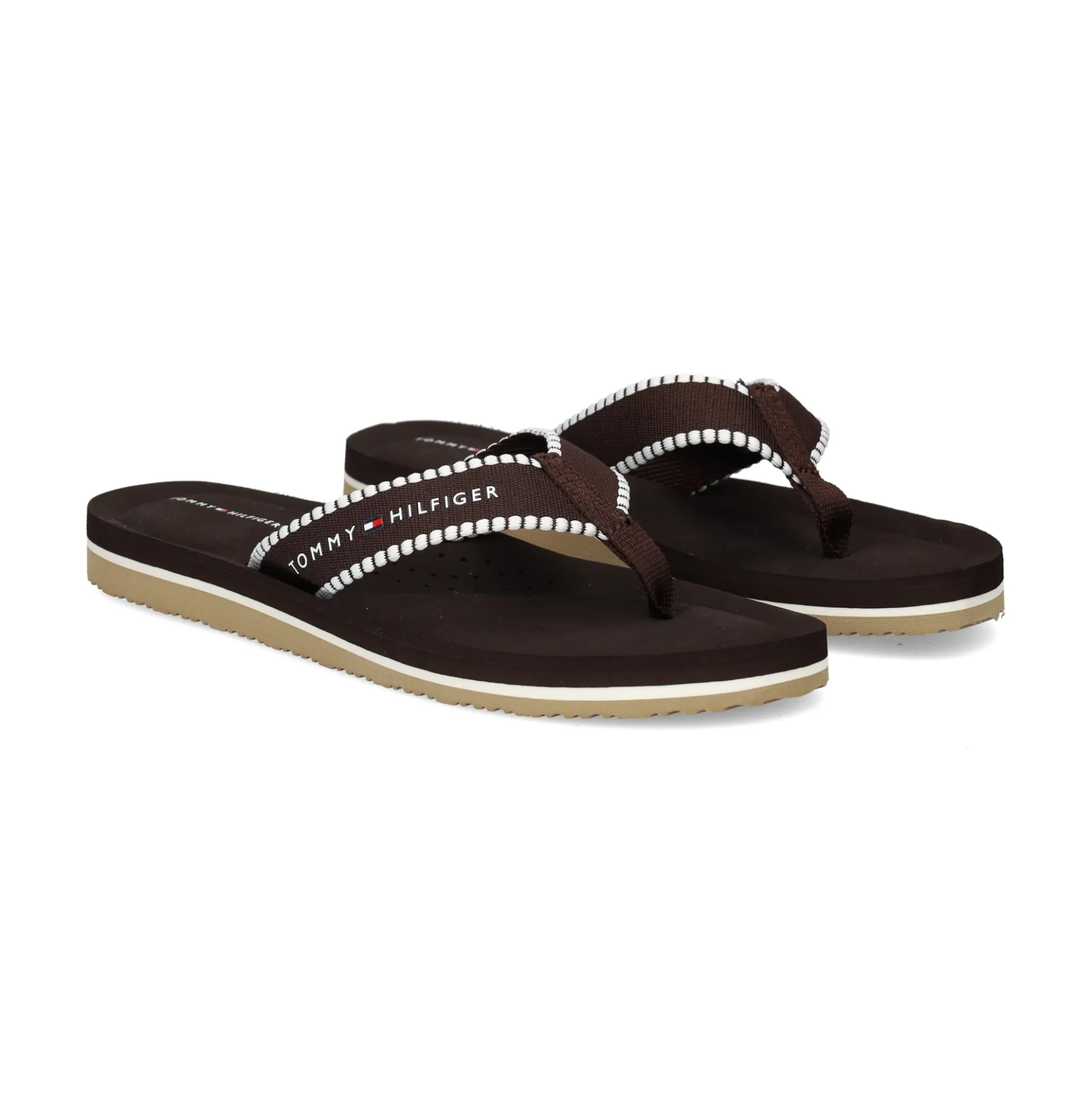 TOMMY HILFIGER Chanclas de Mujer FW0FW08145 HJT CHOCOLATE