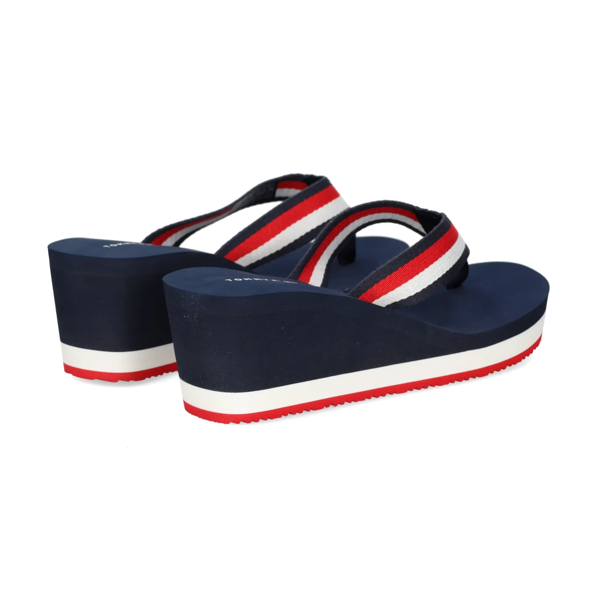 TOMMY HILFIGER Chanclas de Mujer W0FW07987 0G0 RED WHITE B