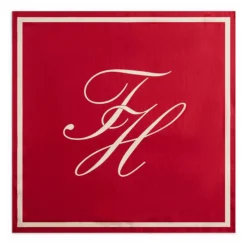 TOMMY HILFIGER Fulares AW0AW18223 0KP RED/CREAM