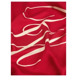 TOMMY HILFIGER Fulares AW0AW18223 0KP RED/CREAM