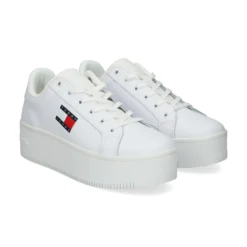 TOMMY HILFIGER Sandalias con plataforma de Mujer EN0EN02518 YBS WHITE