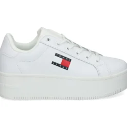 TOMMY HILFIGER Sandalias con plataforma de Mujer EN0EN02518 YBS WHITE