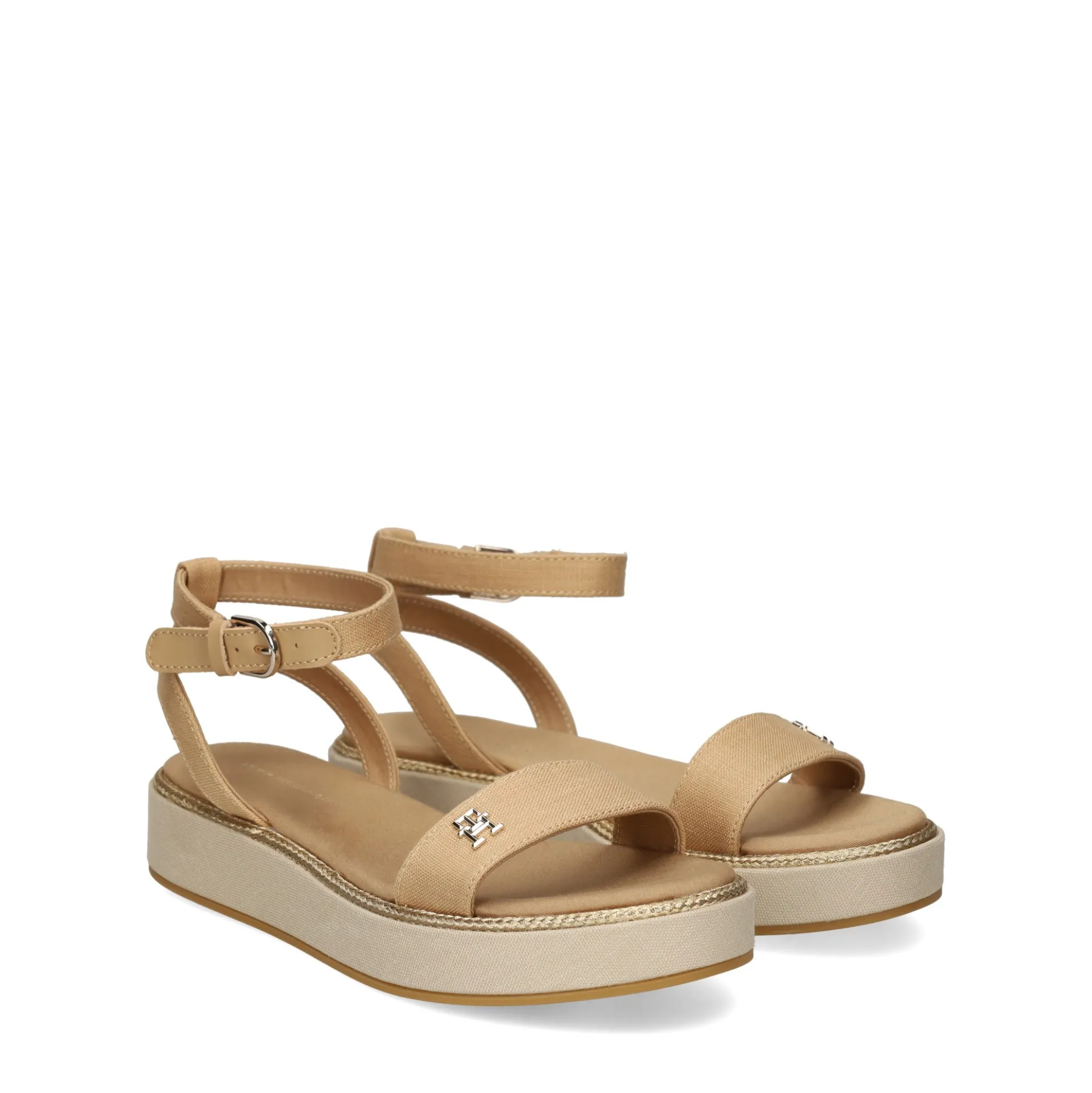 TOMMY HILFIGER Sandalias con plataforma de Mujer FW0FW08051 0HD CLASSIC KHA