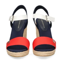 TOMMY HILFIGER Sandalias cuña de Mujer FW0FW08053 0G0 RED WHITE B