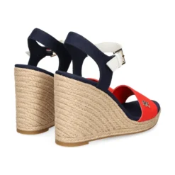 TOMMY HILFIGER Sandalias cuña de Mujer FW0FW08053 0G0 RED WHITE B