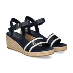 TOMMY HILFIGER Sandalias cuña de Mujer FW0FW08044 DW6 SPACE BLUE