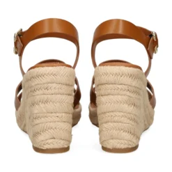 TOMMY HILFIGER Sandalias cuña de Mujer FW0FW07925 GQS COGNAC BROW