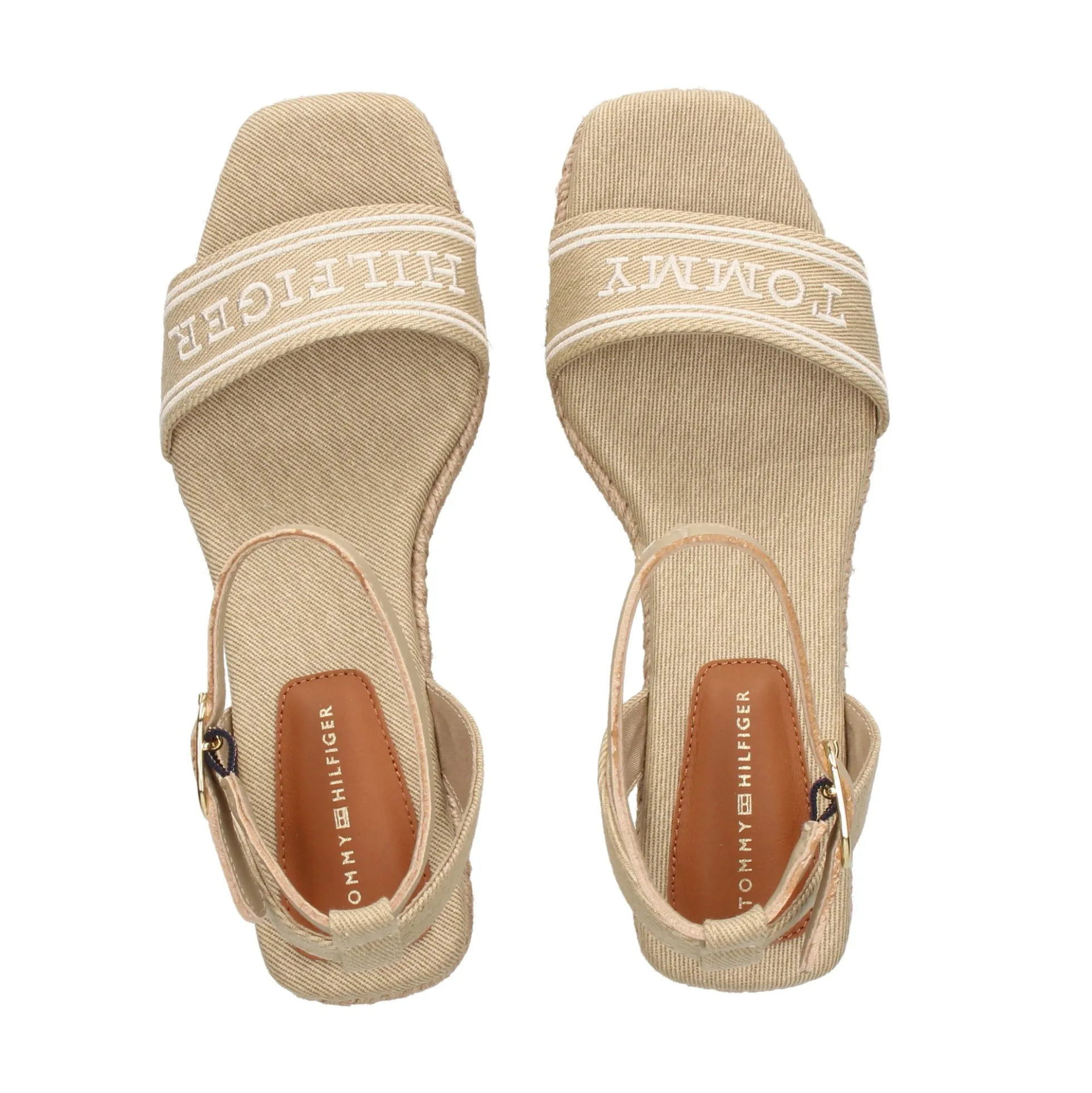 TOMMY HILFIGER Sandalias cuña de Mujer FW0FW08805 ACC HORSERADISH