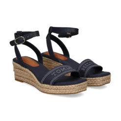 TOMMY HILFIGER Sandalias cuña de Mujer FW0FW08805 DW6 SPACE BLUE