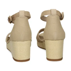 TOMMY HILFIGER Sandalias cuña de Mujer FW0FW08481 ACC HORSERADISH