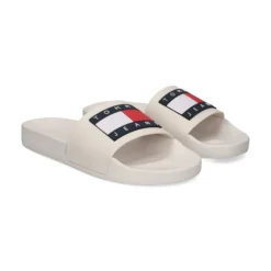 TOMMY HILFIGER Sandalias planas de Mujer EN0EN02115 TCR ECRU