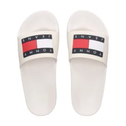 TOMMY HILFIGER Sandalias planas de Mujer EN0EN02115 TCR ECRU