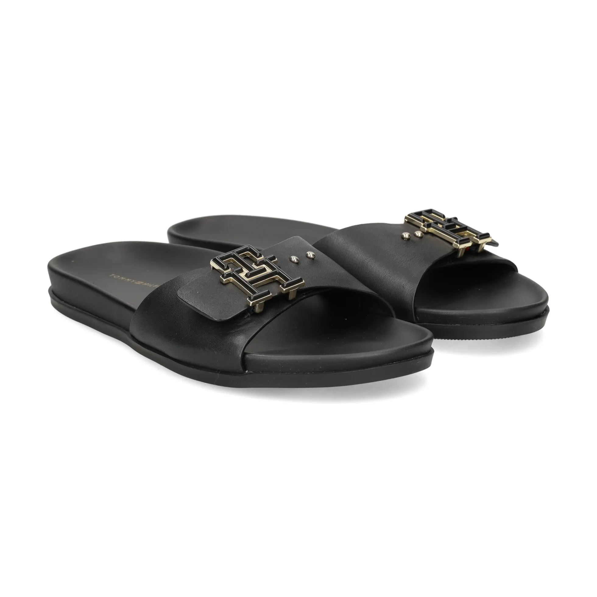 TOMMY HILFIGER Sandalias planas de Mujer FW0FW07940 BDS BLACK
