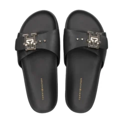 TOMMY HILFIGER Sandalias planas de Mujer FW0FW07940 BDS BLACK