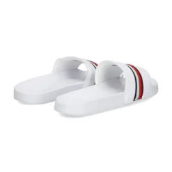 TOMMY HILFIGER Sandalias planas de Mujer FW0FW07555 YBS WHITE