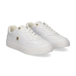 TOMMY HILFIGER Zapatillas de Mujer FW0FW08758 0HT WHITE/GOLD