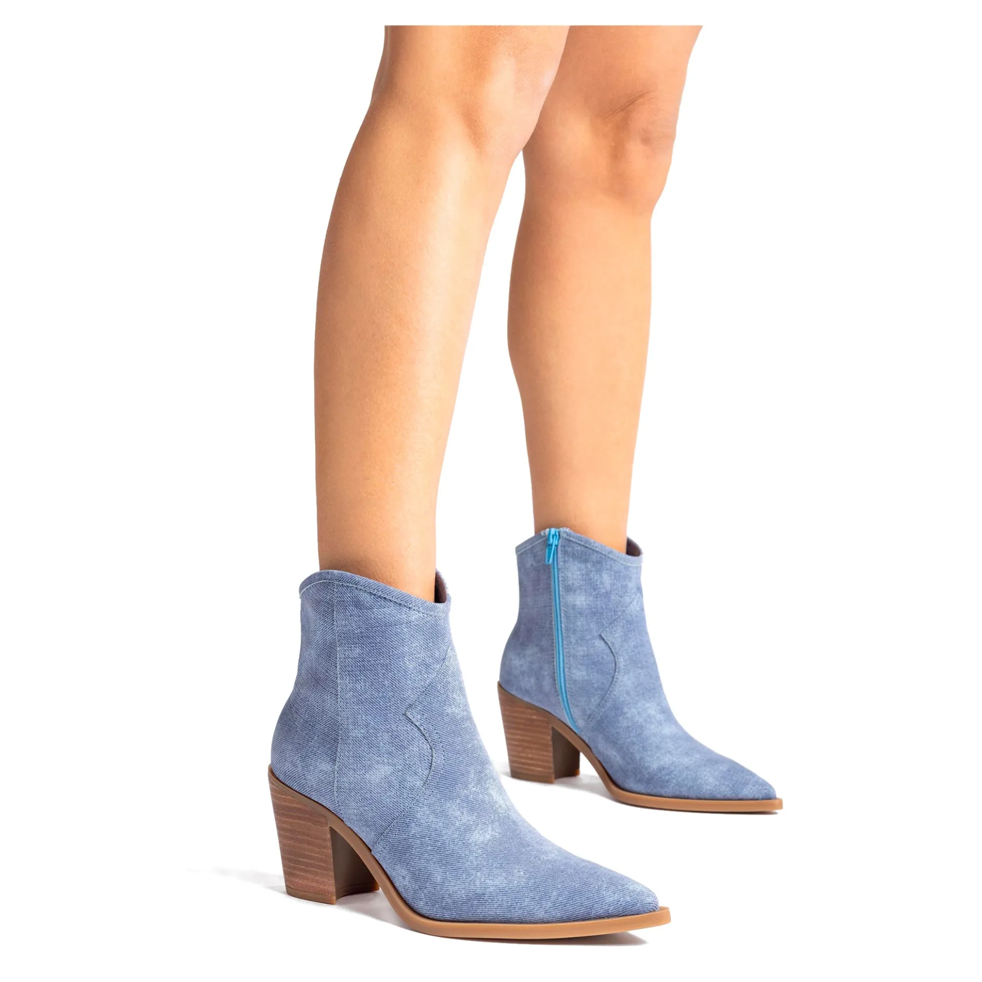 UNISA Botines con tacón de Mujer MELIAN_TEX JEANS