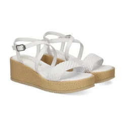 UNISA Sandalias con plataforma de Mujer KALION_GRA BLANCO