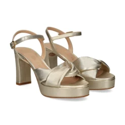 UNISA Sandalias con plataforma de Mujer ONOA_25_LMT PLATINO