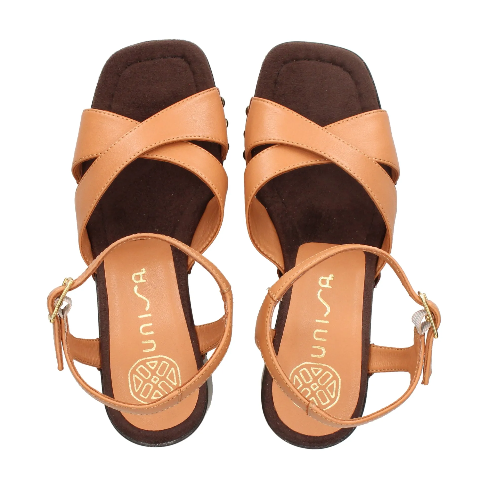 UNISA Sandalias con plataforma de Mujer OSUNA_GRA CINNAMON