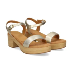 UNISA Sandalias con plataforma de Mujer IRITA_25_LMT PLATINO
