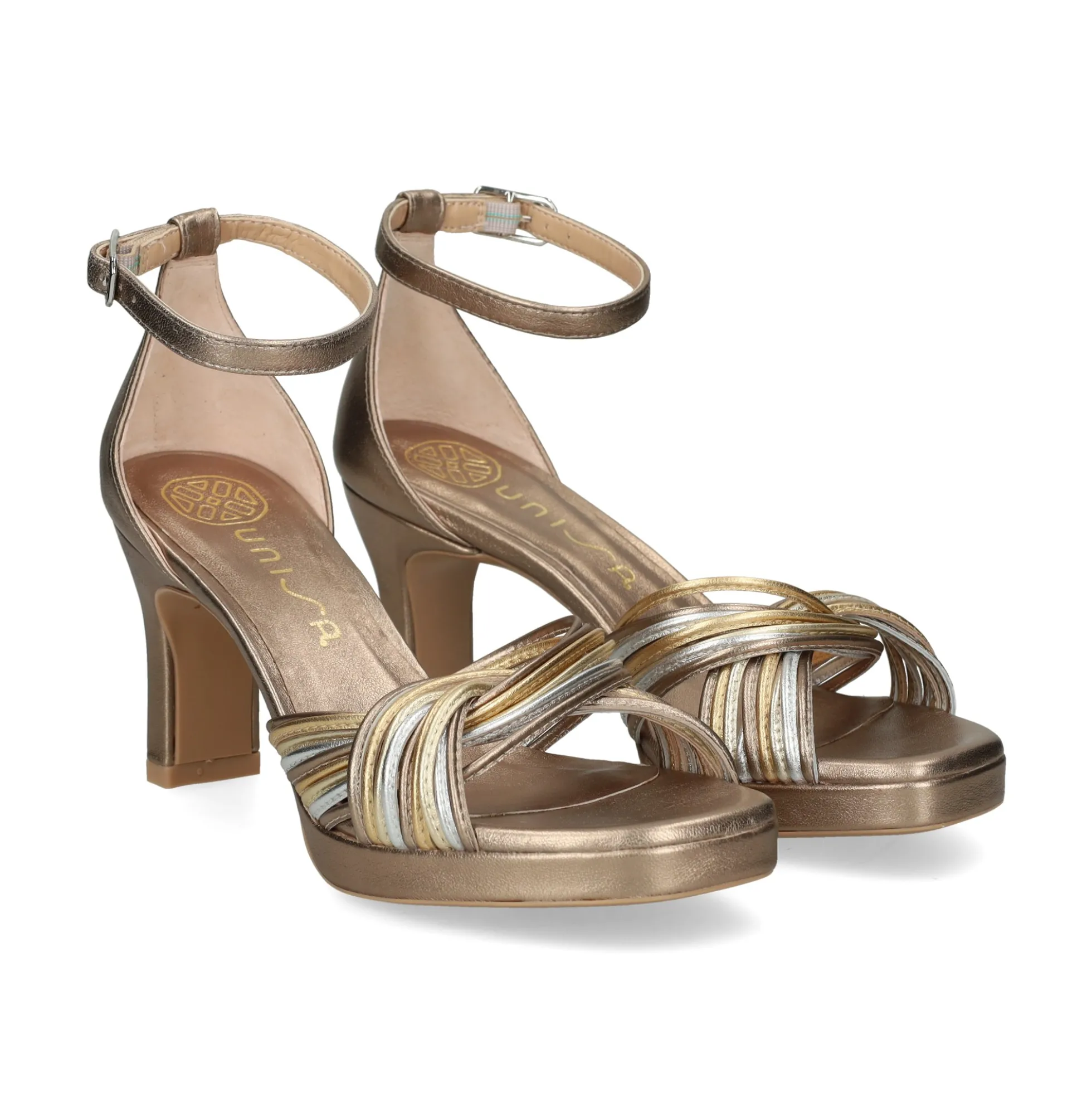 UNISA Sandalias con plataforma de Mujer SELENA_LMT MULTI