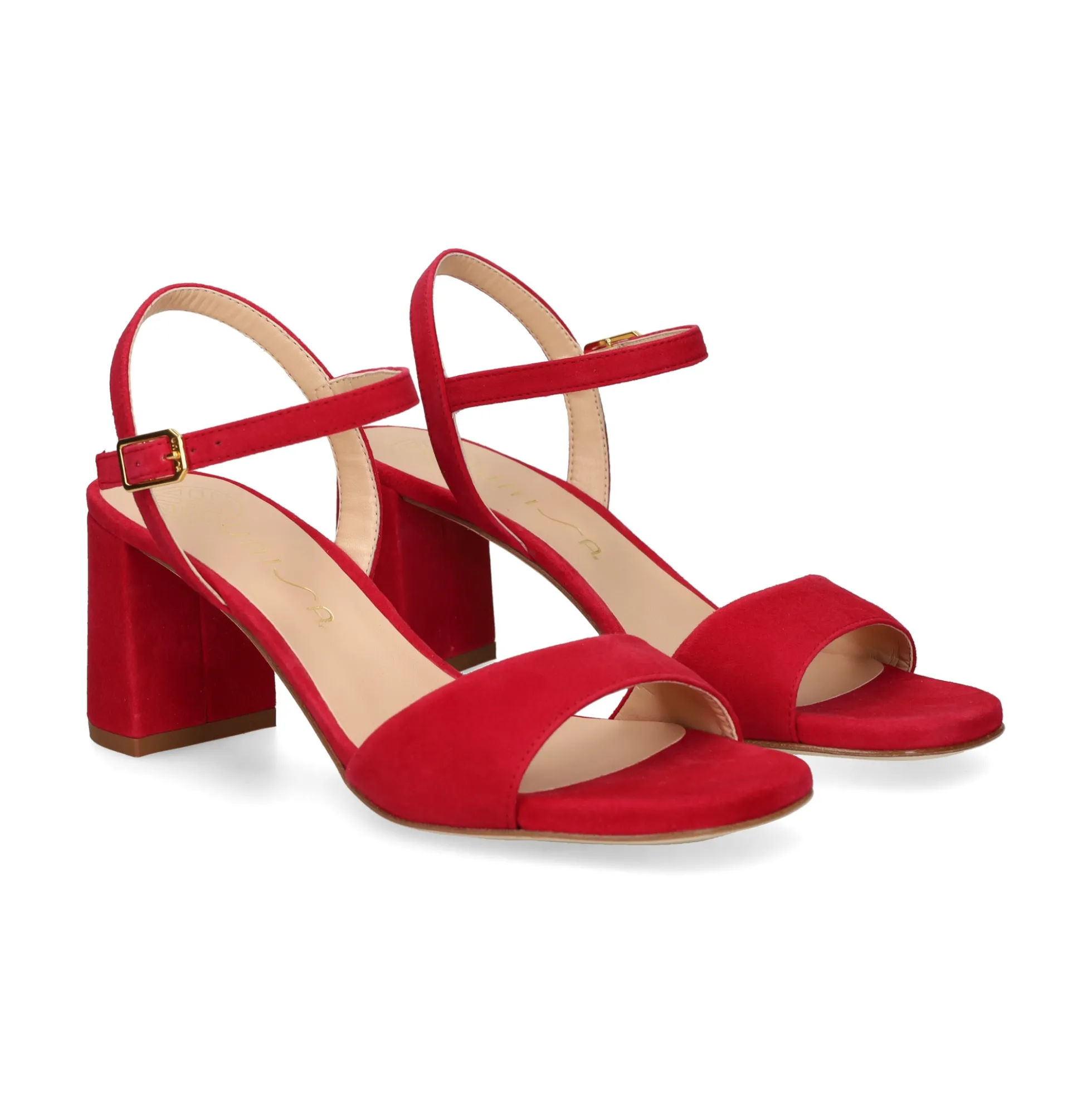 UNISA Sandalias con tacón de Mujer MORATY_25_KS CRANBERRY