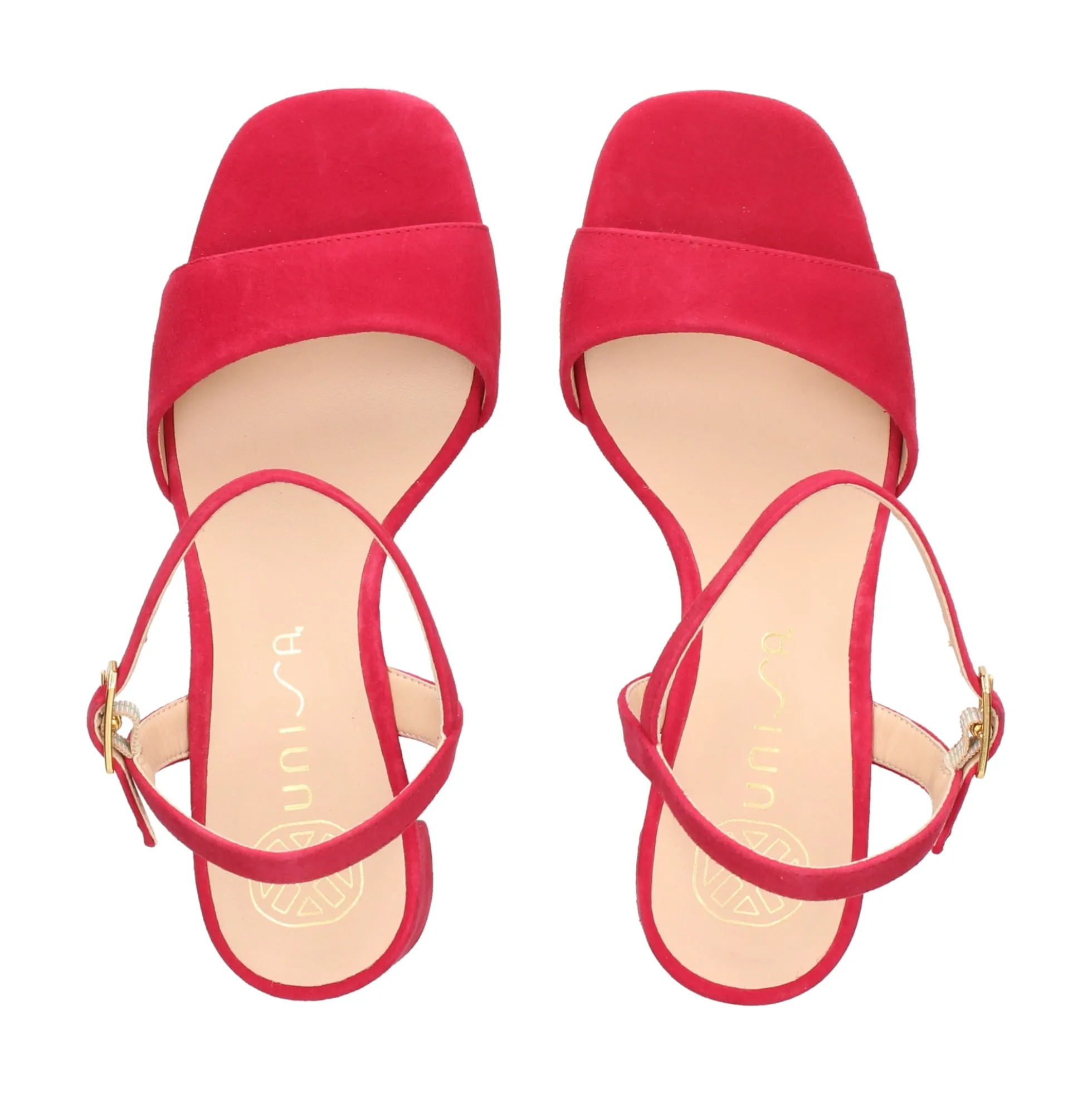 UNISA Sandalias con tacón de Mujer MORATY_25_KS CRANBERRY