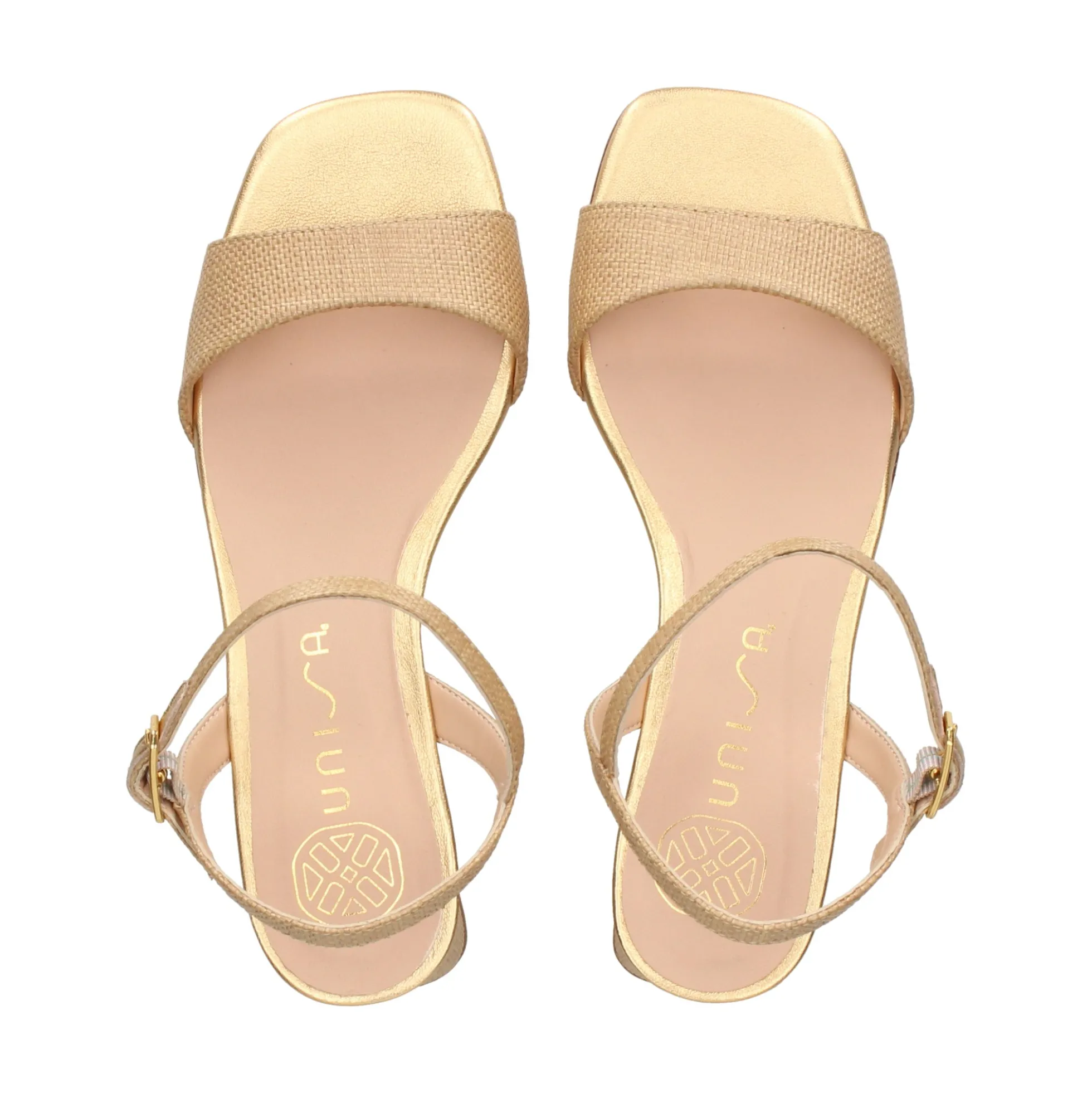 UNISA Sandalias con tacón de Mujer KIRK_24_RN NATURAL