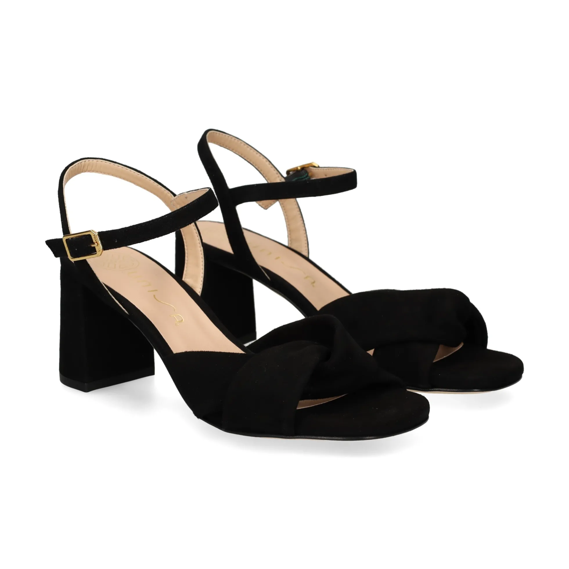 UNISA Sandalias con tacón de Mujer MEDWAY_KS NEGRO