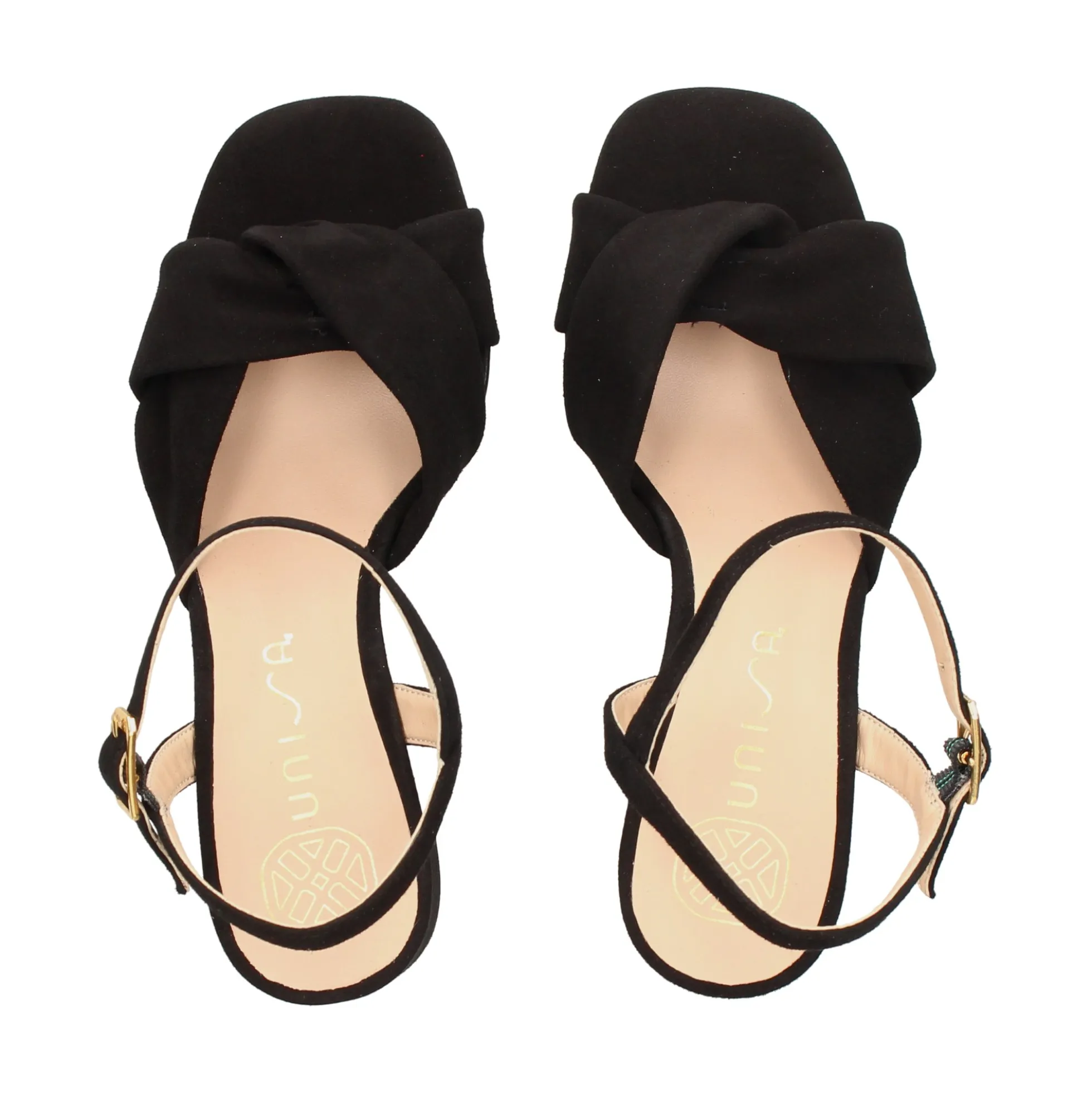 UNISA Sandalias con tacón de Mujer MEDWAY_KS NEGRO