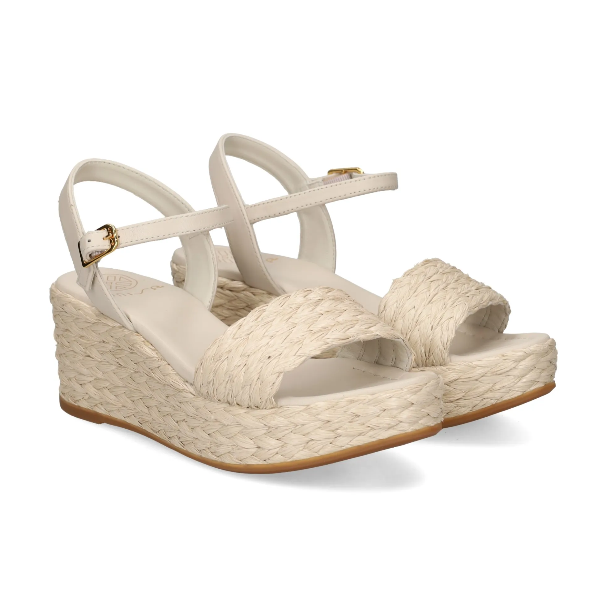 UNISA Sandalias cuña de Mujer KEBEC_MAR MARFIL