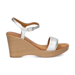 UNISA Sandalias cuña de Mujer RITA_23_LMT SILVER