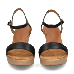 UNISA Sandalias cuña de Mujer RITA_23_NS NEGRO