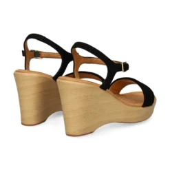 UNISA Sandalias cuña de Mujer RITA_25_KS NEGRO
