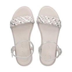 UNISA Sandalias planas de Mujer COSO_LMT SILVER