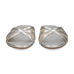 UNISA Sandalias planas de Mujer CHENEY_YU SILVER