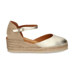 UNISA Zapatos cuña CISCA_23_LMT PLATINO