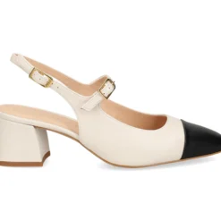 UNISA Zapatos de tacón medio de Mujer LUMIS_NTO MARFIL