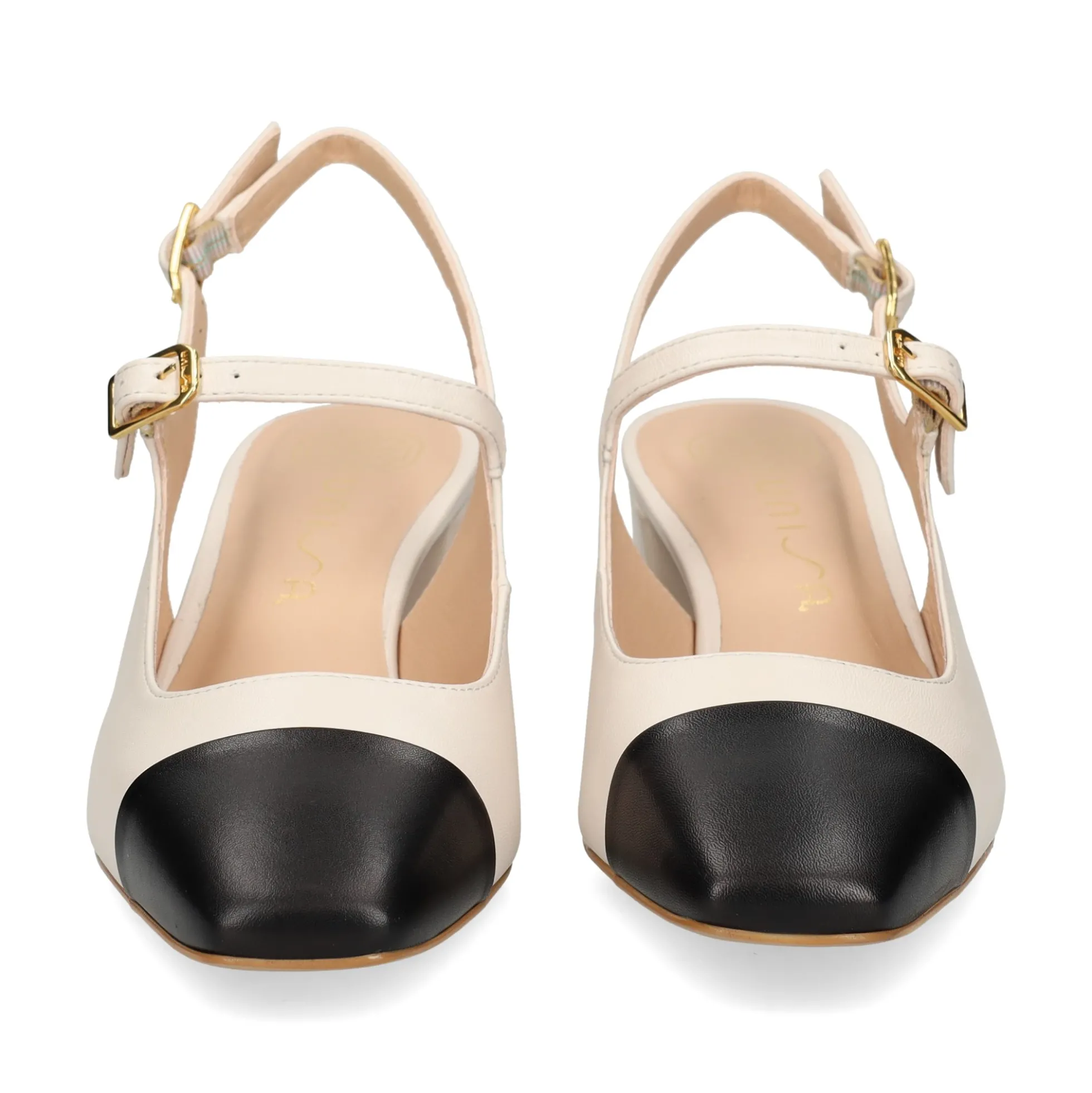 UNISA Zapatos de tacón medio de Mujer LUMIS_NTO MARFIL