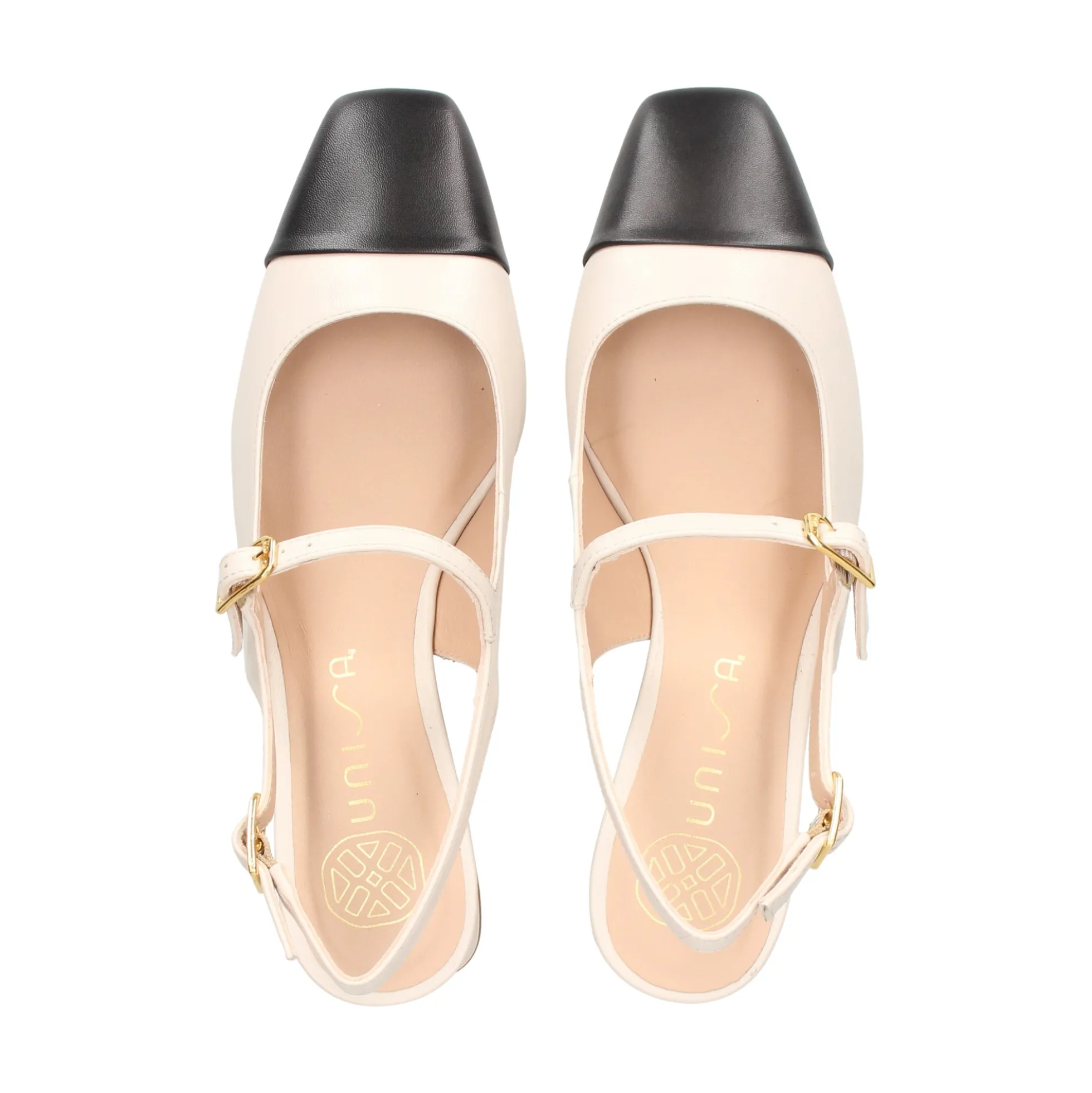 UNISA Zapatos de tacón medio de Mujer LUMIS_NTO MARFIL