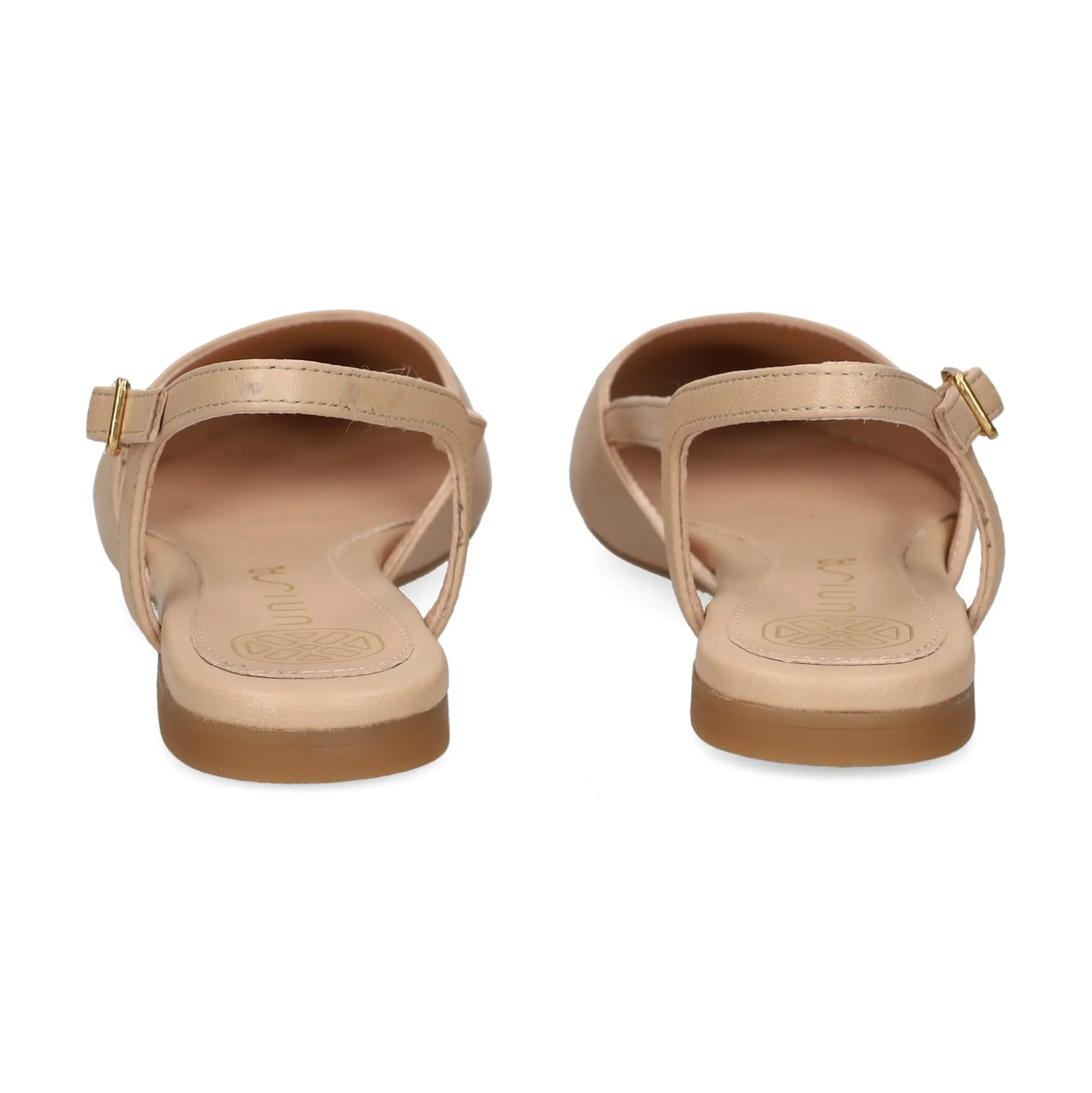 UNISA Zapatos planos de Mujer ASLEY_25_NTO SKIN/BLK
