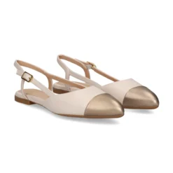 UNISA Zapatos planos de Mujer ASLEY_25_NTO_LMT IVORY/MUMM