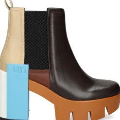UNITED NUDE Botines con tacón de Mujer GRIP CHELSEA MID IV COFFEE MIX