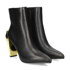 UNITED NUDE Botines con tacón de Mujer GEM BOOTIE HI BLACK+GOLD