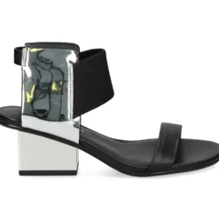 UNITED NUDE Sandalias con tacón de Mujer RAILA MID SILVER