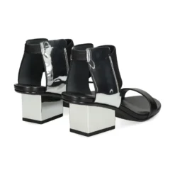 UNITED NUDE Sandalias con tacón de Mujer RAILA MID SILVER