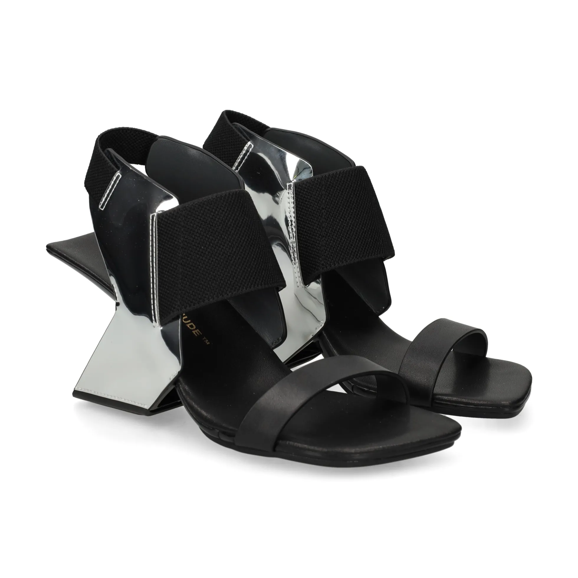 UNITED NUDE Sandalias cuña de Mujer LOOP REIKI HI SILVER